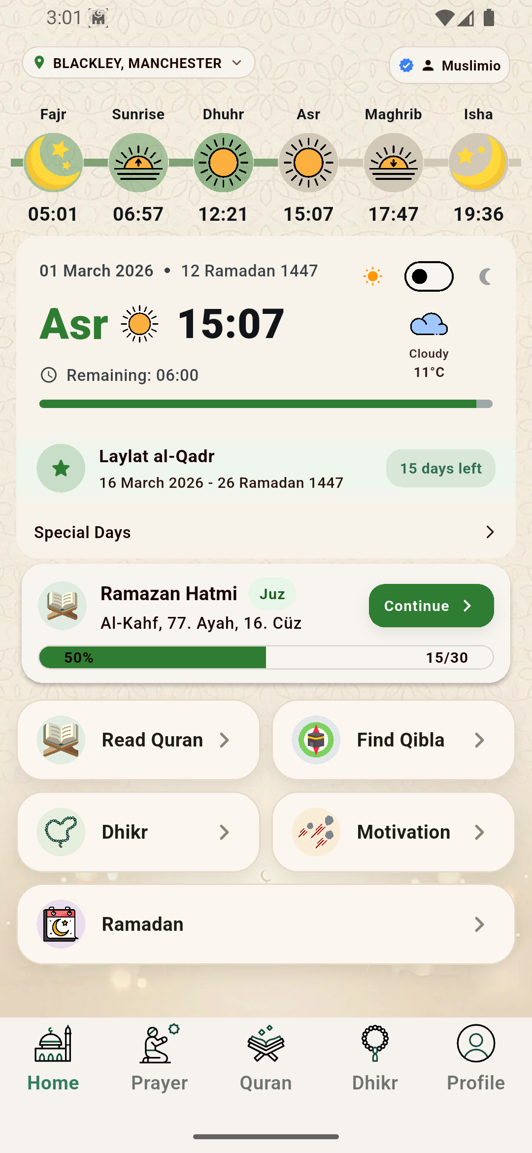 Muslimio app preview